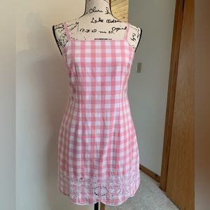 Lilly Pulitzer Pink Gingham Dress Size 6